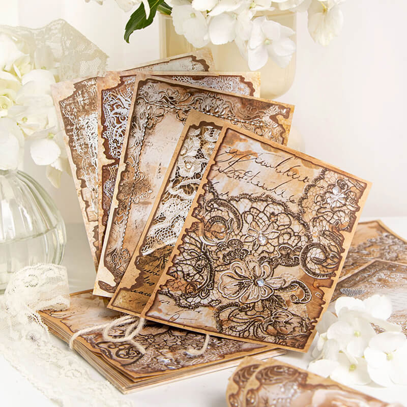 Lace Magazine Scrapbooking Paper | 30 PCS