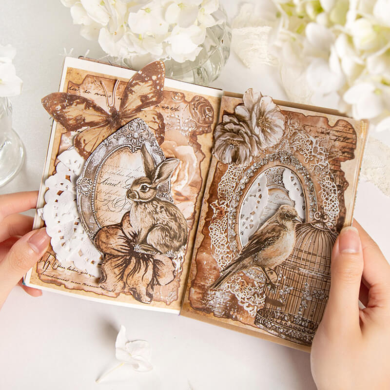 Lace Magazine Scrapbooking Paper | 30 PCS