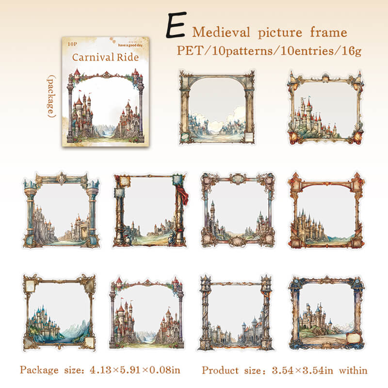 Large Size Frame Stickers | 10 PCS