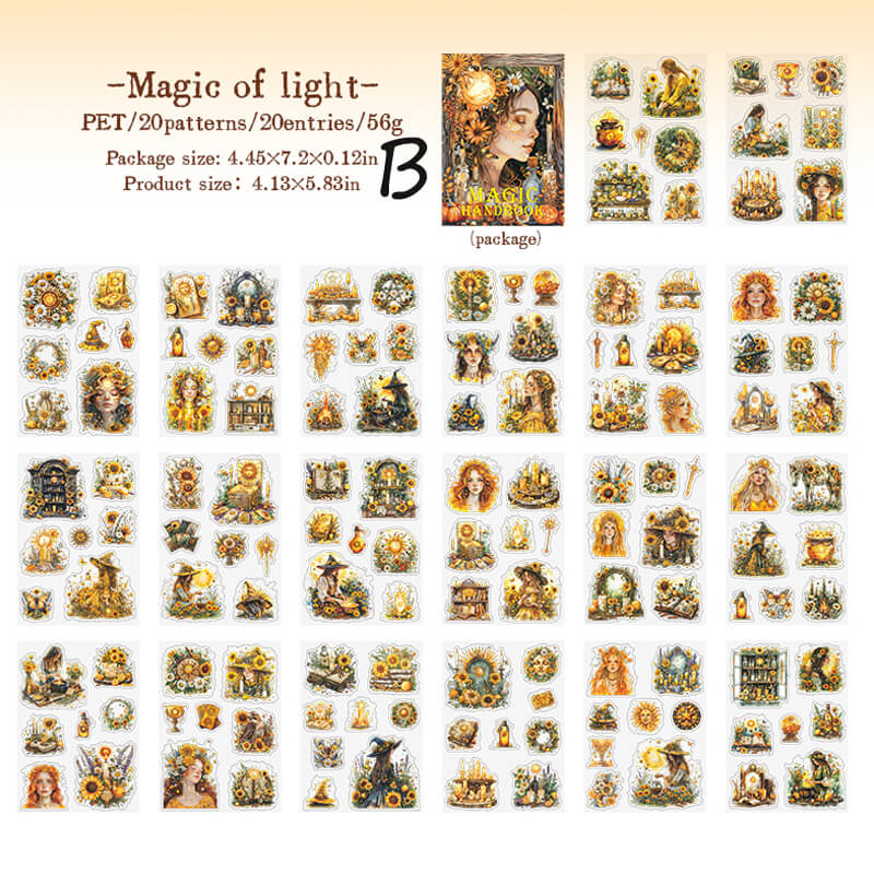 Magical Theme Sticker Books | 20 PCS