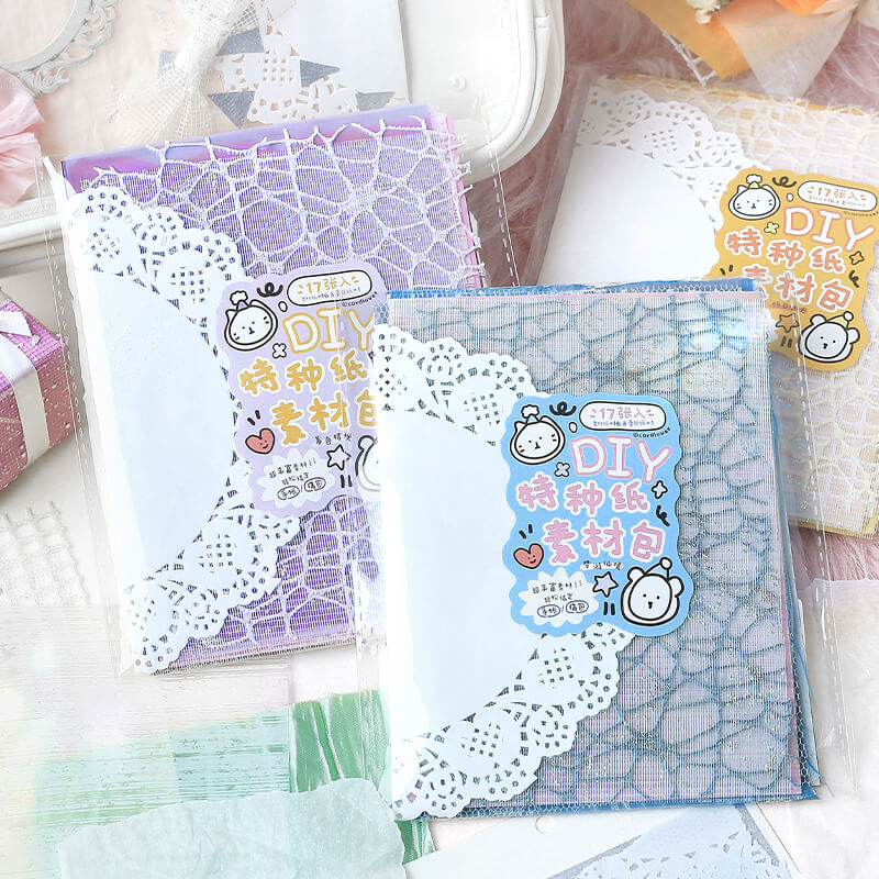 Mesh Scrapbooking Paper | 16 PCS