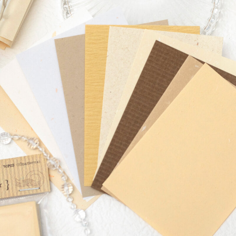 Mixed Specialty Paper Scrapbooking Paper | 30 PCS