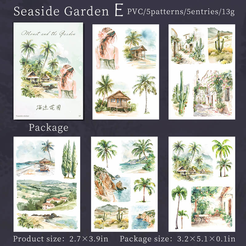 Monet and Garden Stickers | 5 PCS