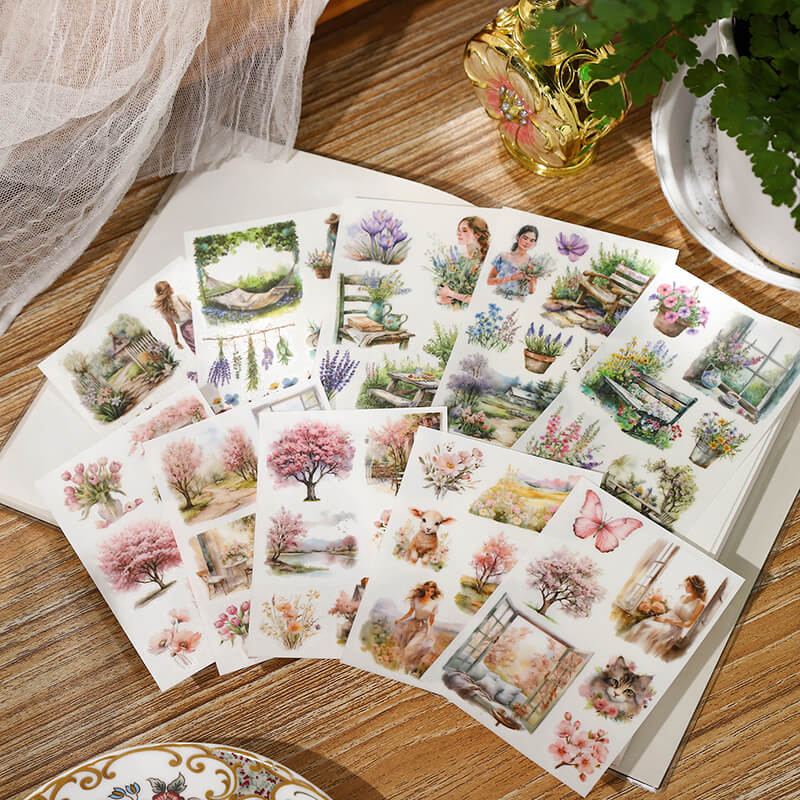 Monet and Garden Stickers | 5 PCS