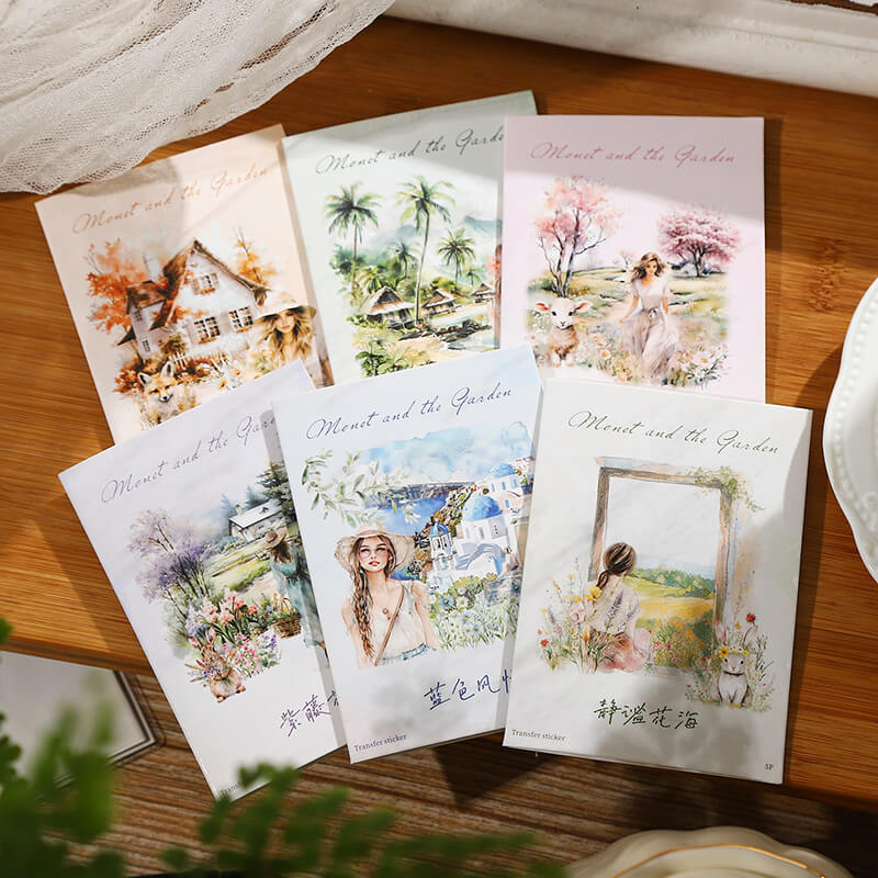 Monet and Garden Stickers | 5 PCS