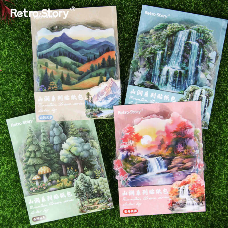 Mountains & Rivers Stickers | 20 PCS