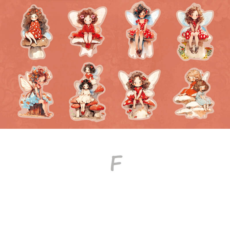 Mushroom Elf Stickers | 16 PCS