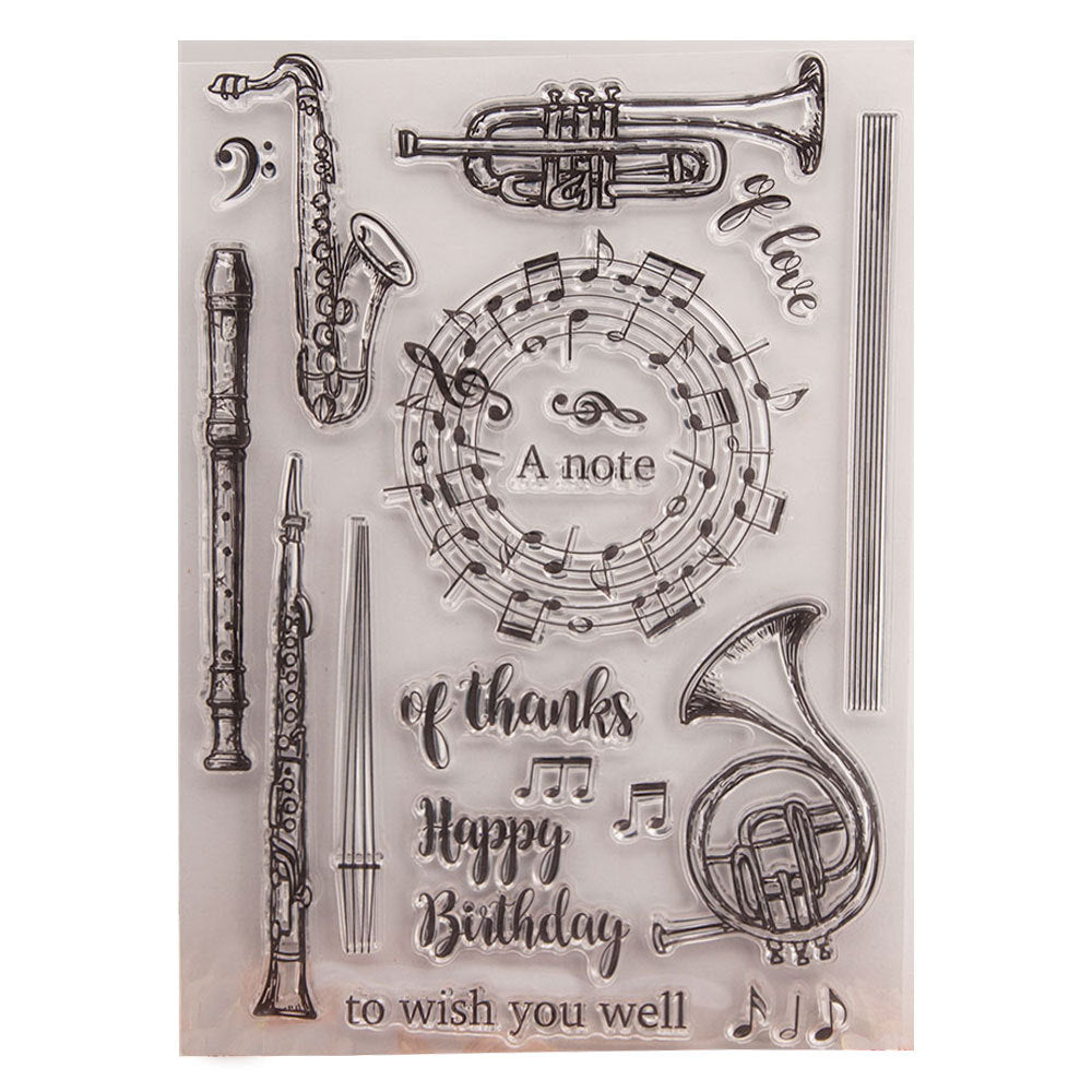 Musical Instruments Clear Stamp