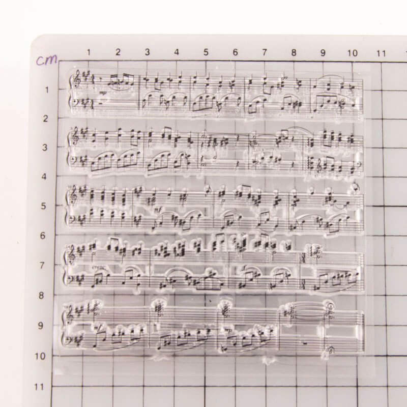 Musical Score Clear Stamps