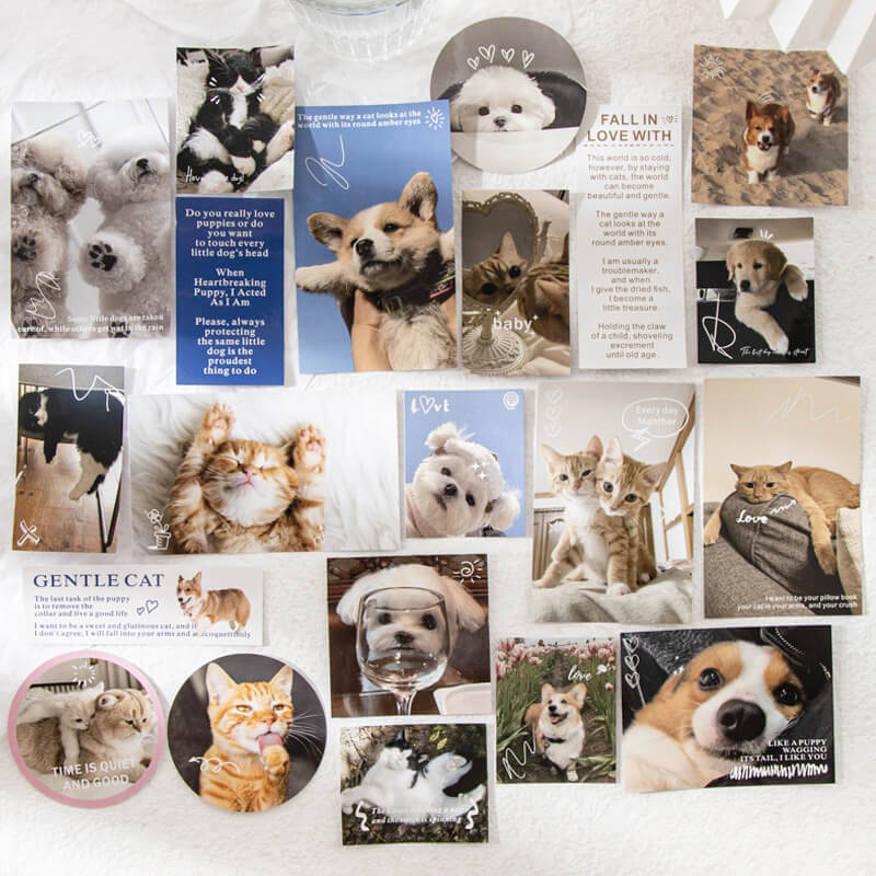 My Lovely Pets Scrapbooking Papers | 40 PCS