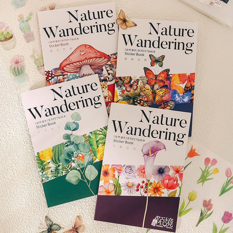 Nature Wandering Sticker Books | Pre-cut | 20 PCS