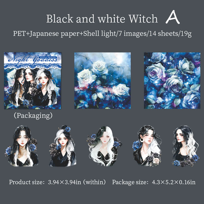 Night Goddess Stickers | 14 PCS