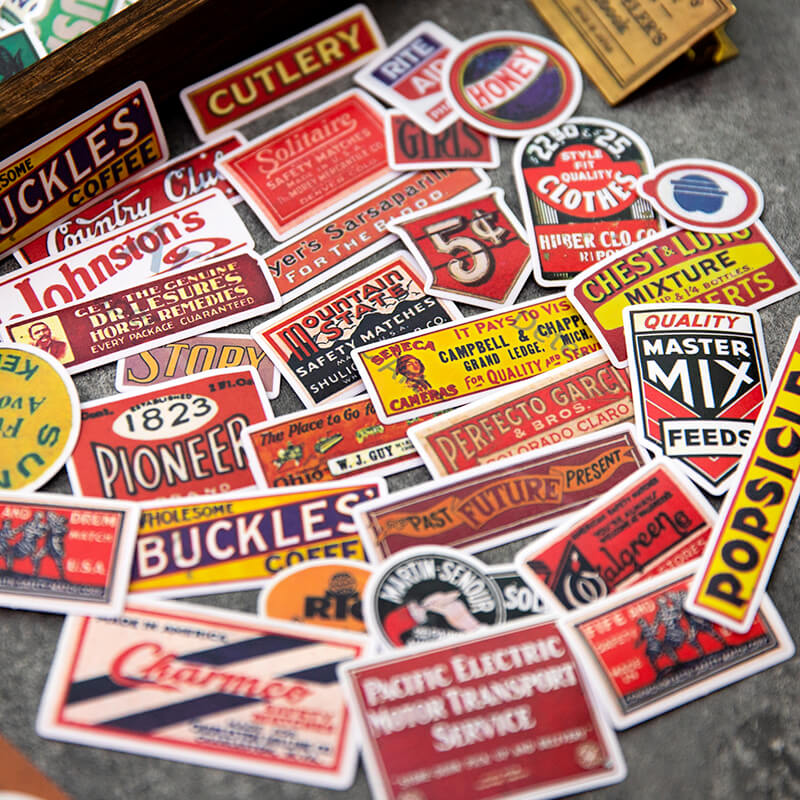 Nostalgic Clippings Stickers | 100 PCS