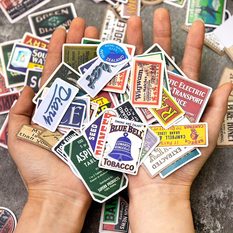 Nostalgic Clippings Stickers | 100 PCS