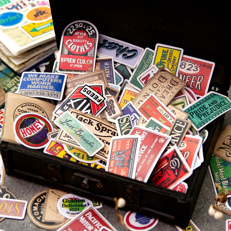 Nostalgic Clippings Stickers | 100 PCS