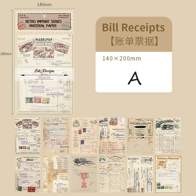 Nostalgic Newspaper Scrapbooking Paper | 24 PCS