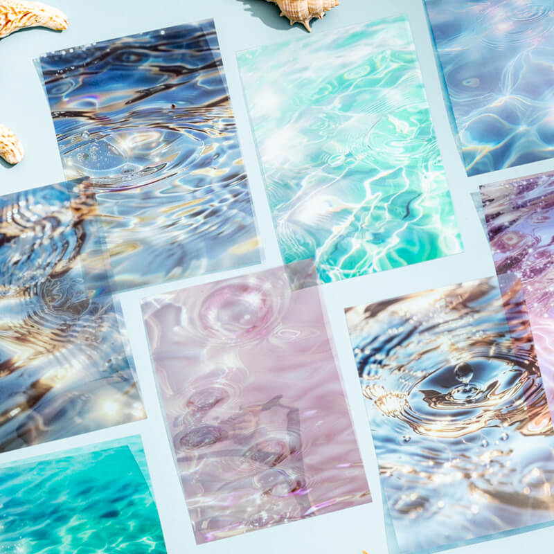 Ocean Wave Scrapbook Stickers | 10 PCS