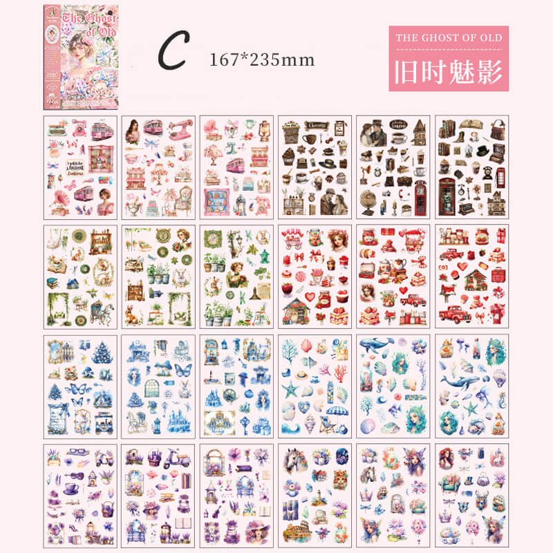 Old Dreams Stickers Books | 24 PCS