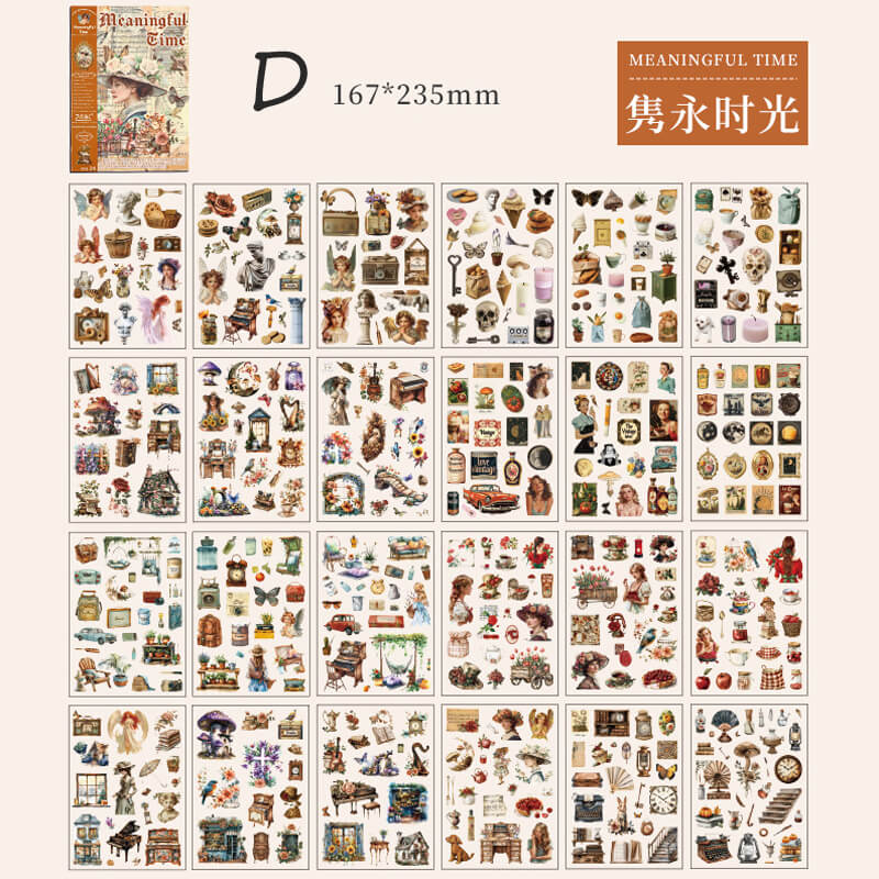 Old Dreams Stickers Books | 24 PCS