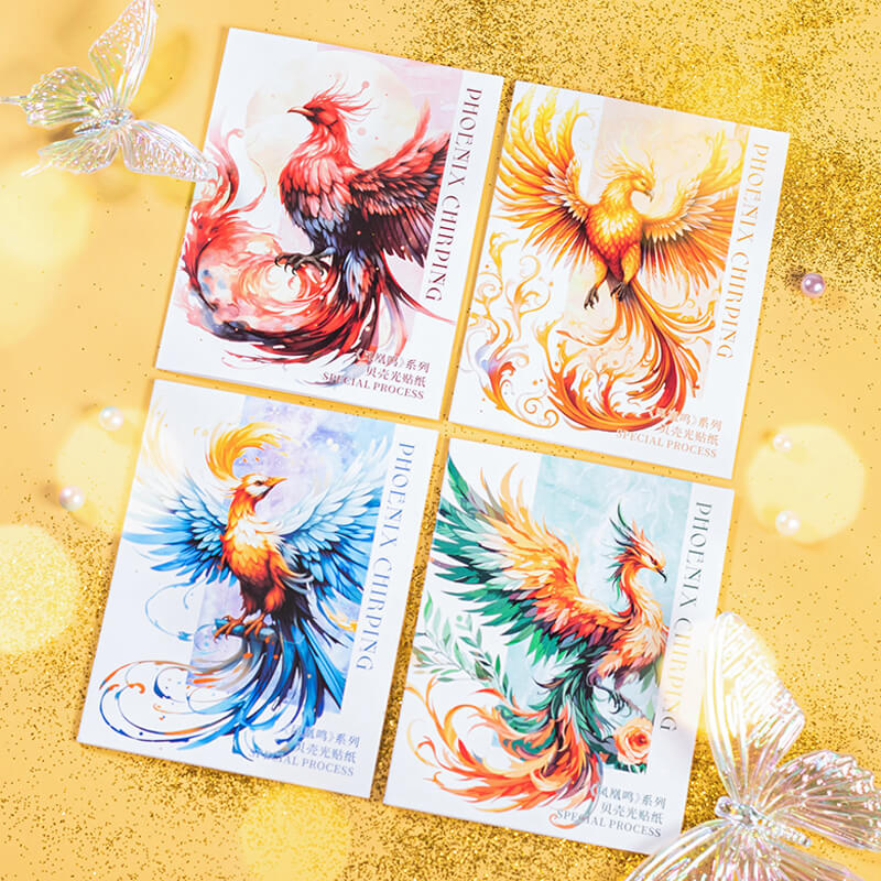 Phoenix Singing Stickers | 10 PCS