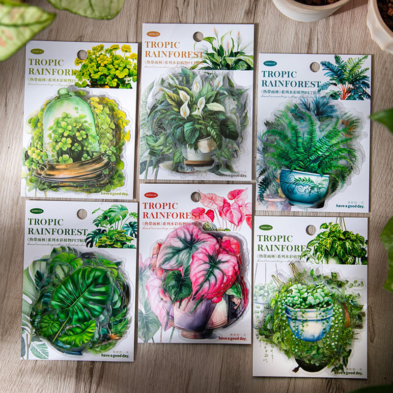 Plant Pots Stickers | 30 PCS