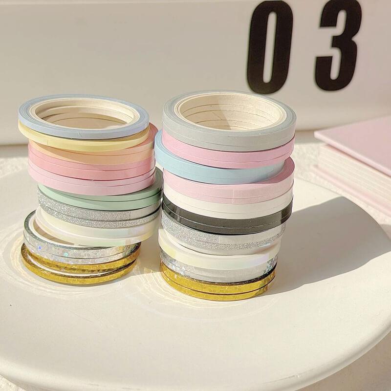 Rainbow Fine Decorative Tape | 20 Rolls