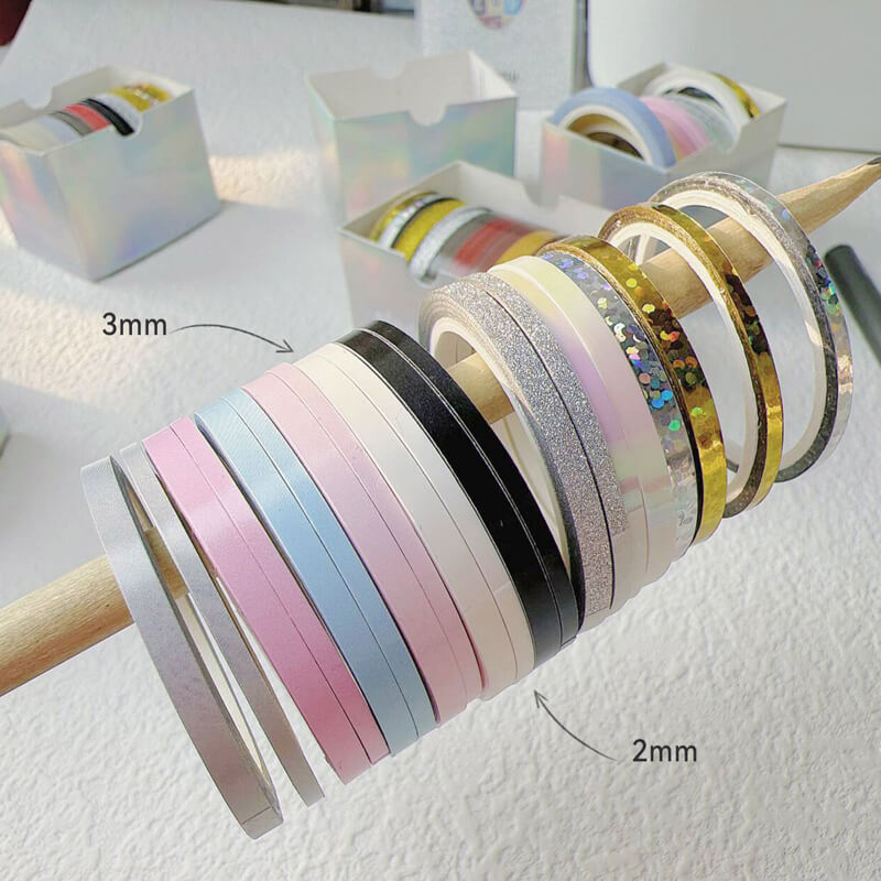 Rainbow Fine Decorative Tape | 20 Rolls