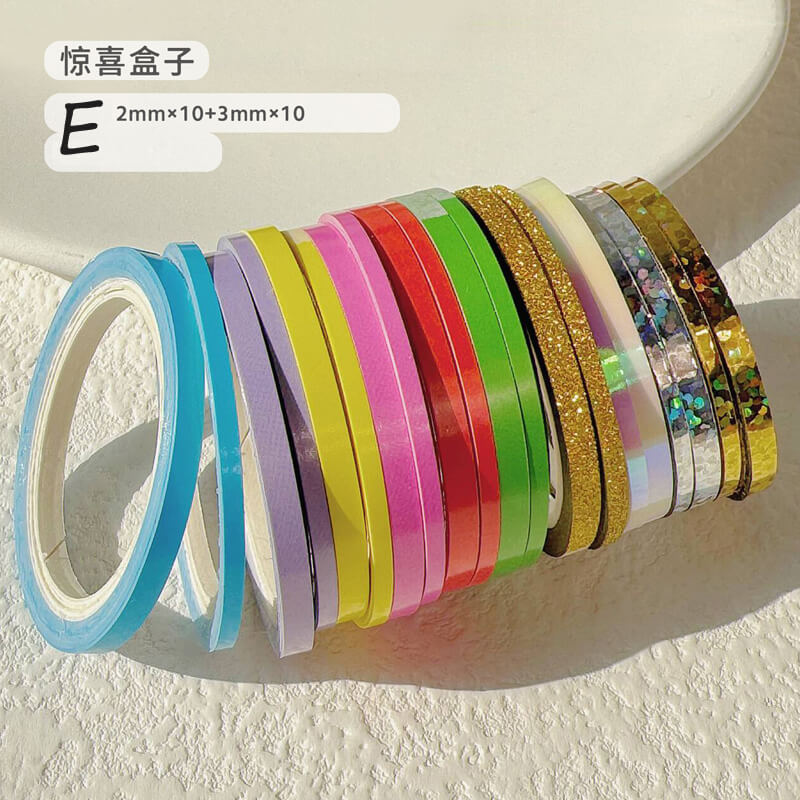 Rainbow Fine Decorative Tape | 20 Rolls