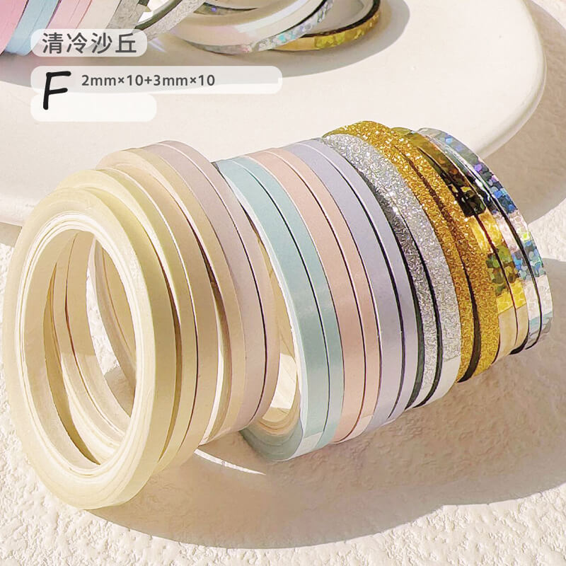 Rainbow Fine Decorative Tape | 20 Rolls