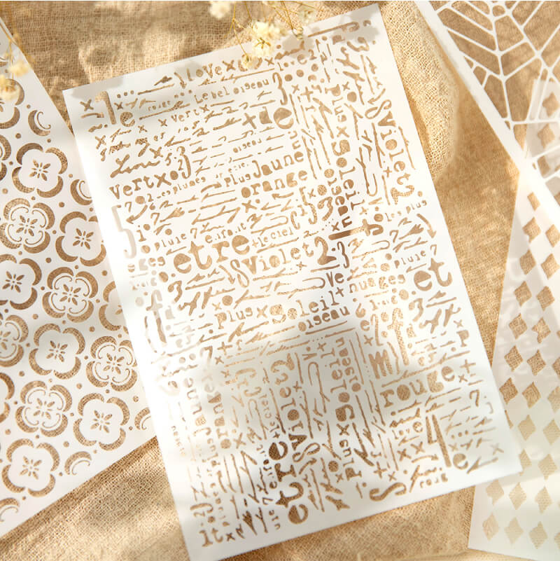 Retro Hollow Scrapbooking Paper | 34 PCS