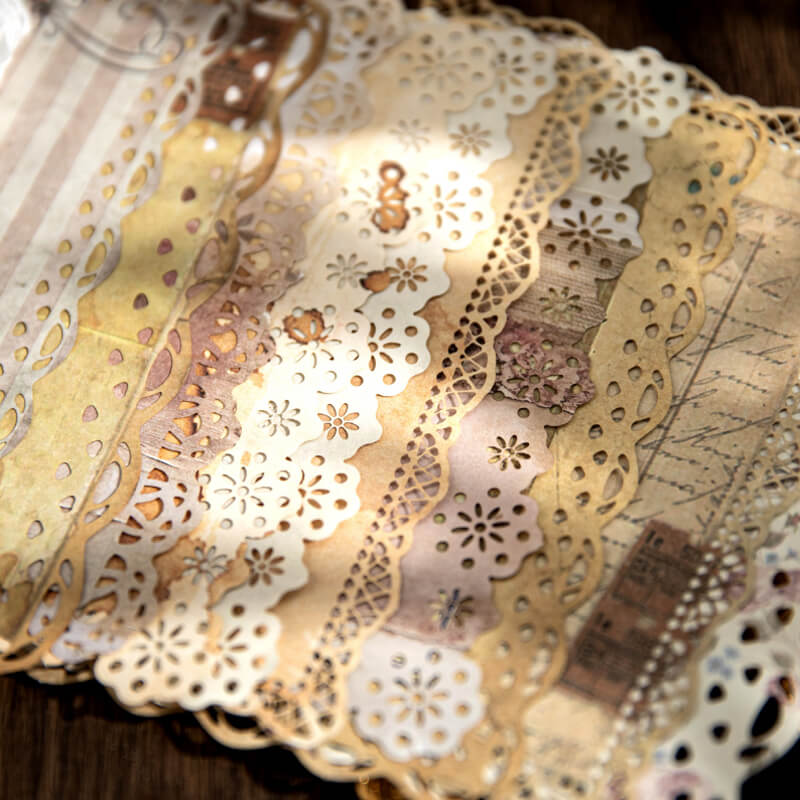 Retro Lace Scrapbooking Paper | 20 PCS