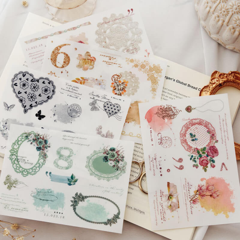 Rococo Lace Stickers | 3 PCS