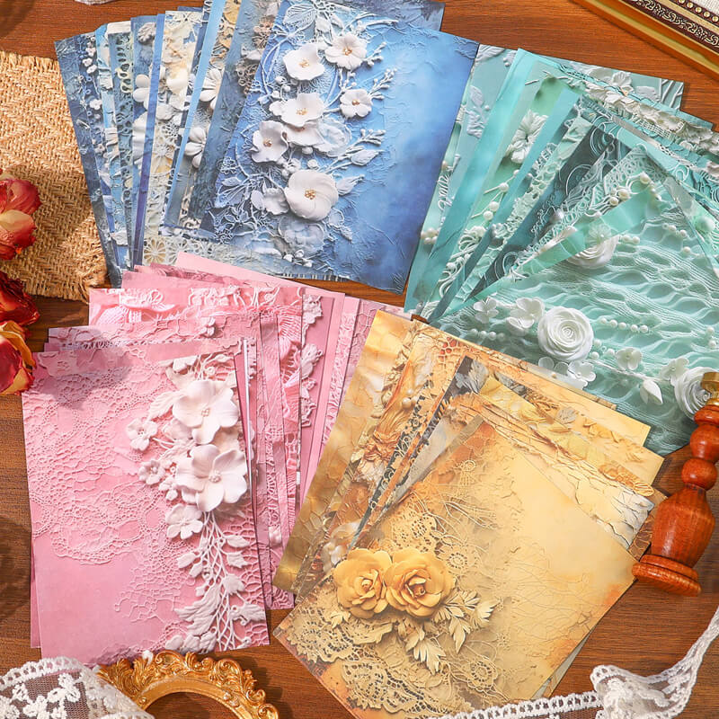 Rococo Style Scrapbook Papers | 30 PCS