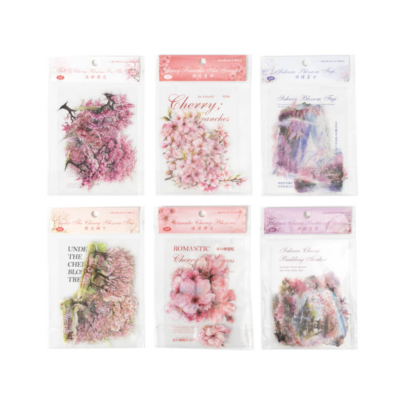 Romantic Cherry Blossoms Stickers | 20 PCS