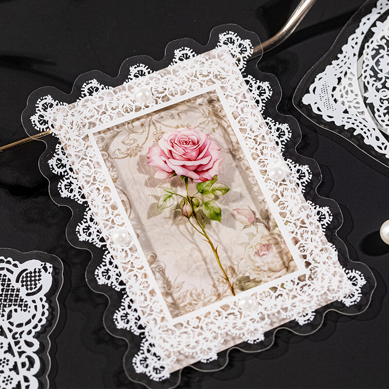 Romantic Lace Stickers | 10 PCS