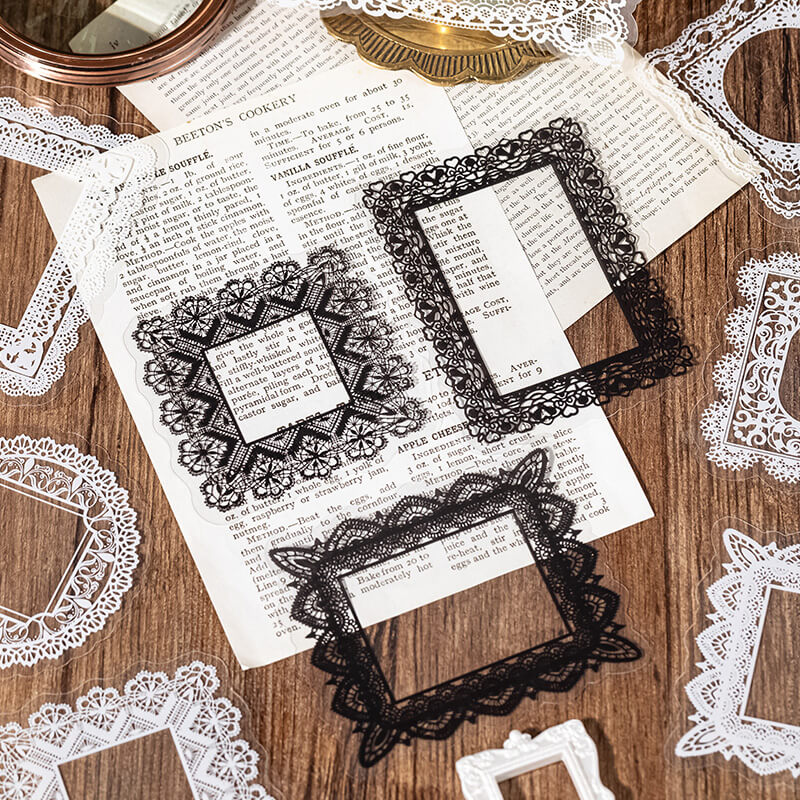 Romantic Lace Stickers | 10 PCS