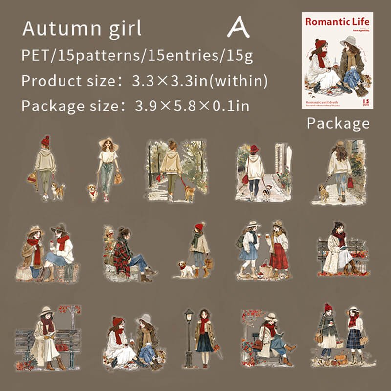 Romantic Life Stickers | 15 PCS