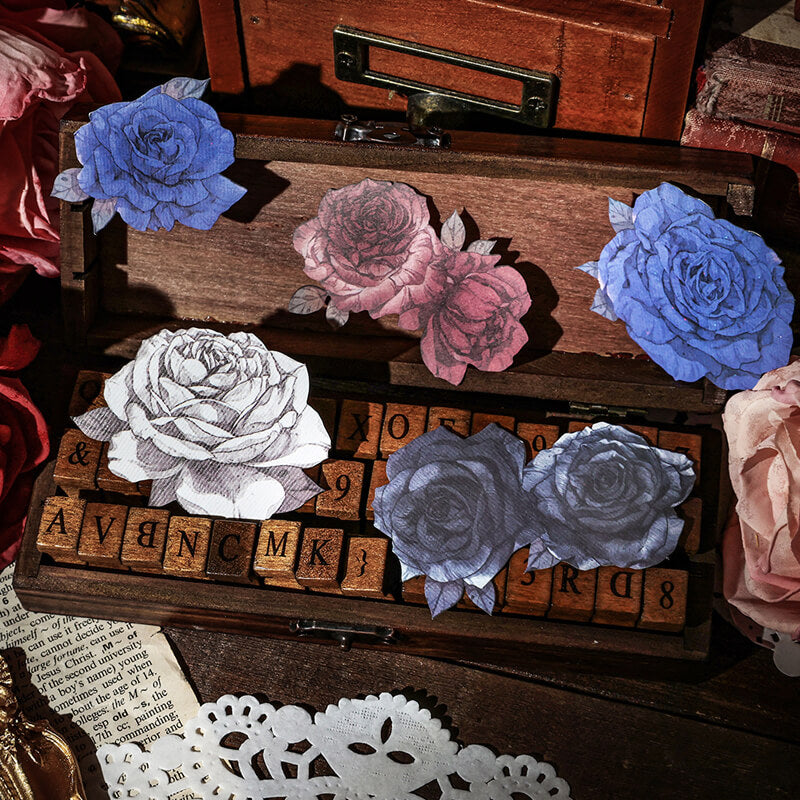 Rose Scrapbook Flowers | 10 PCS