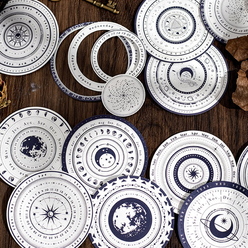 Round Border Stickers | 24 PCS