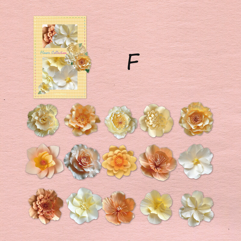 Scrapbook Decor Flower Stickers | 30 PCS