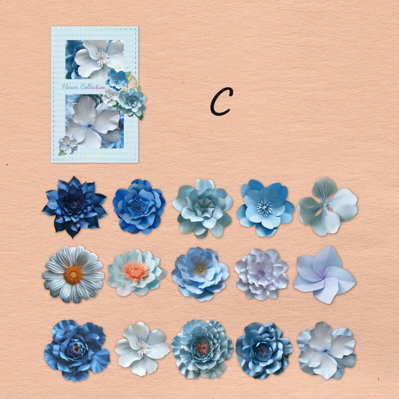 Scrapbook Decor Flower Stickers | 30 PCS