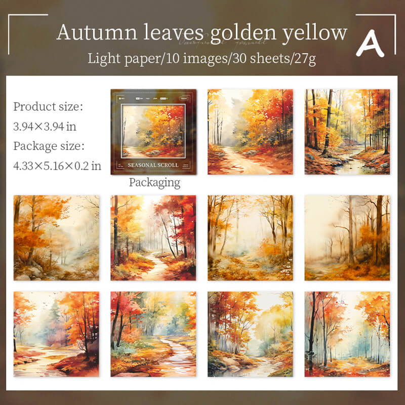 Season Scenery Journal Paper | 30 PCS