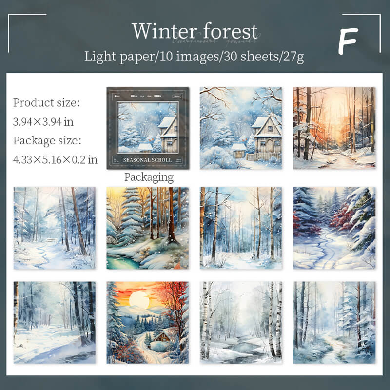 Season Scenery Journal Paper | 30 PCS