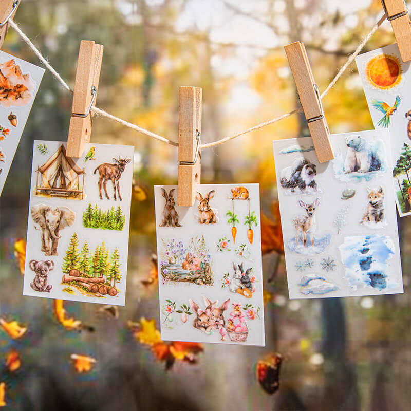 Seasonal Forest Transfer Stickers | 5 PCS