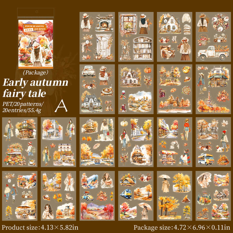 Seasons Journey Sticker Books | 20 PCS