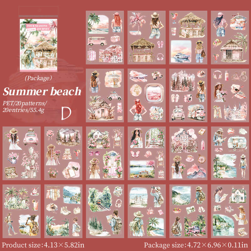 Seasons Journey Sticker Books | 20 PCS