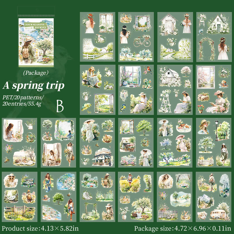 Seasons Journey Sticker Books | 20 PCS