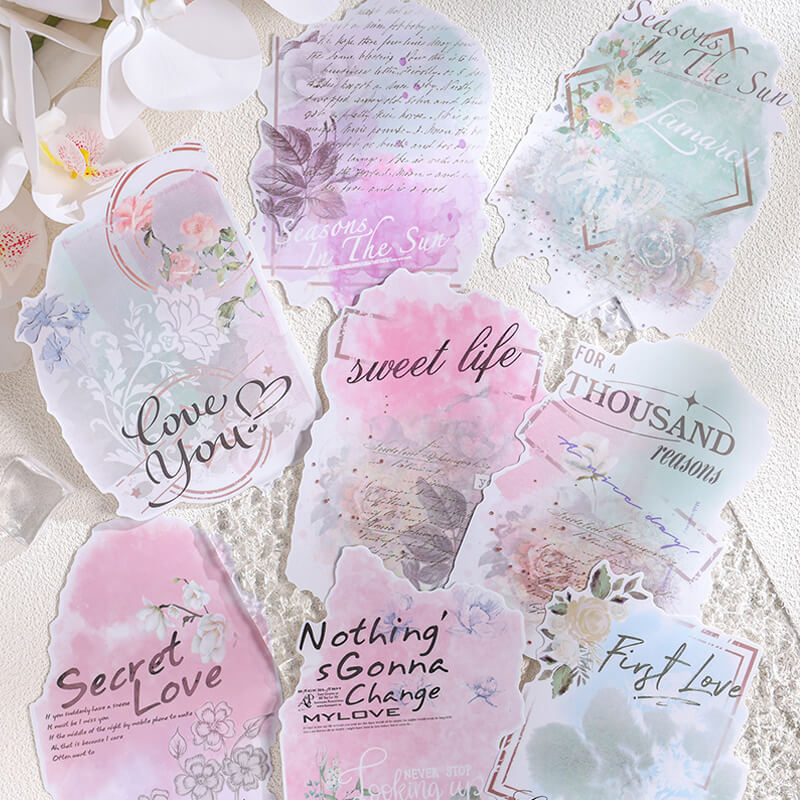 Smudged Watercolor Stickers | 8 PCS