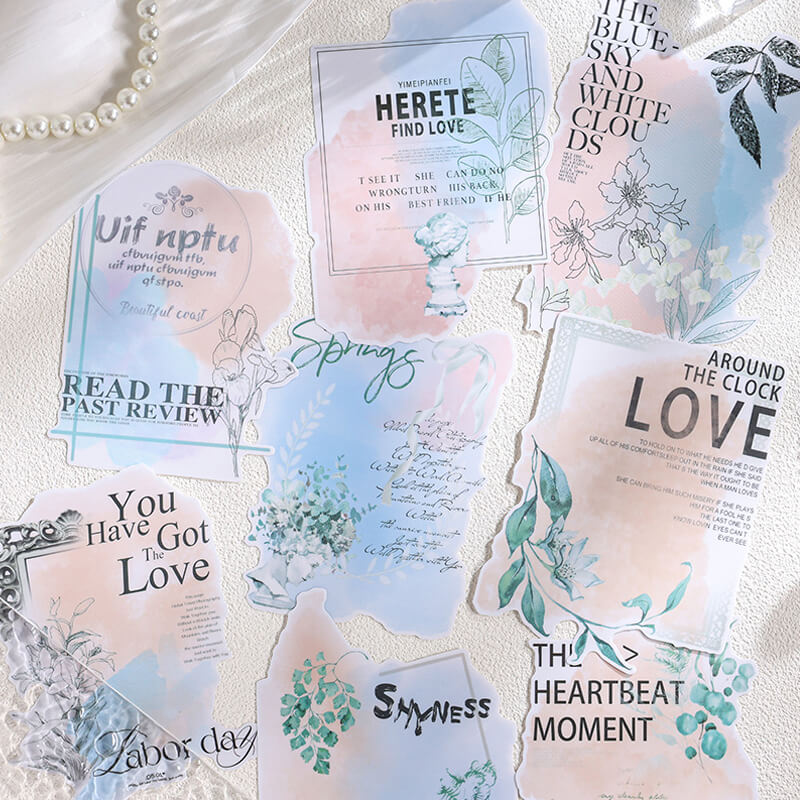 Smudged Watercolor Stickers | 8 PCS