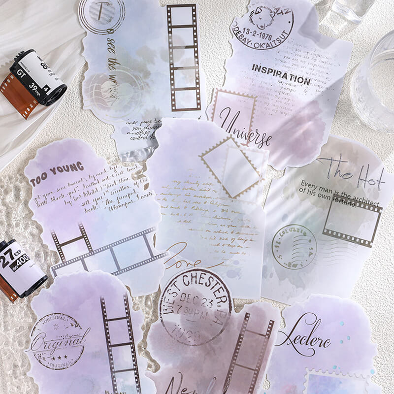 Smudged Watercolor Stickers | 8 PCS